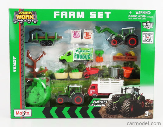 1:64 3" Mini Work Machines Tractors & Farm Gift Set