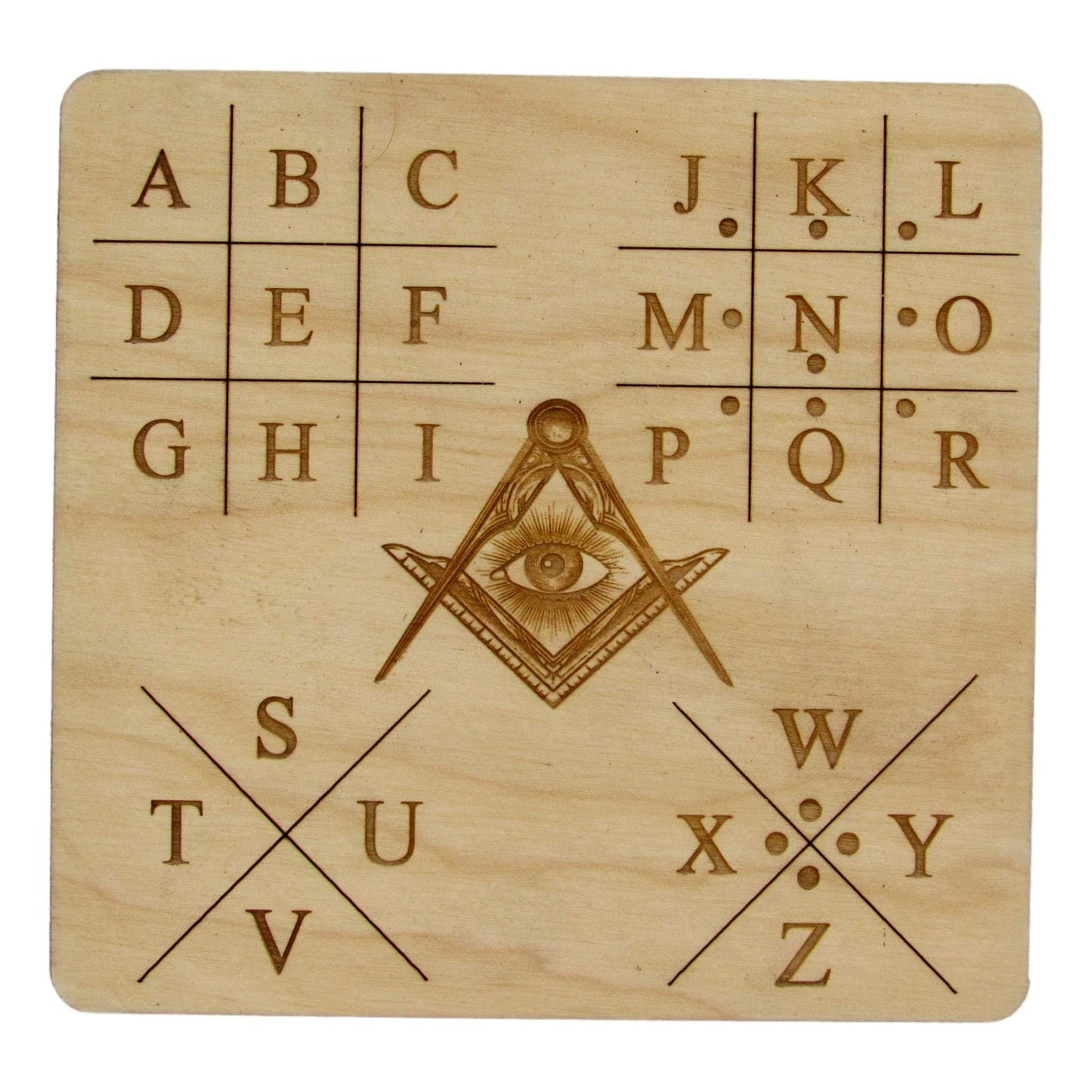 Masonic Cipher Key Escape Room Prop