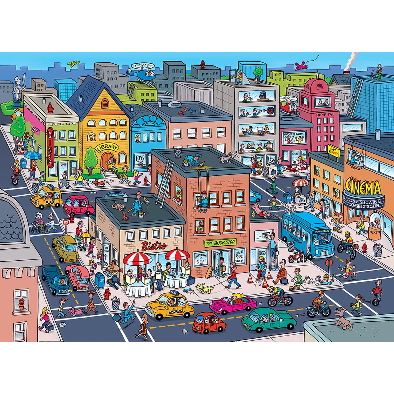 101 Things to Spot - In Town - 101 Piece Puzzle