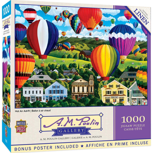 A. M. Poulin - Hot Air Adrift - 1000 Piece Puzzle