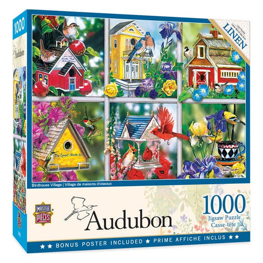 Audubon - Birdhouse Village - 1000 Piece Puzzle