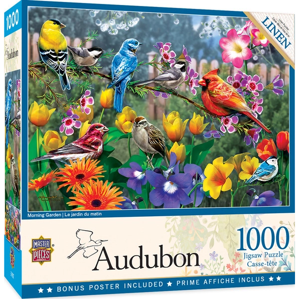 Audubon - Morning Garden - 1000 Piece Puzzle