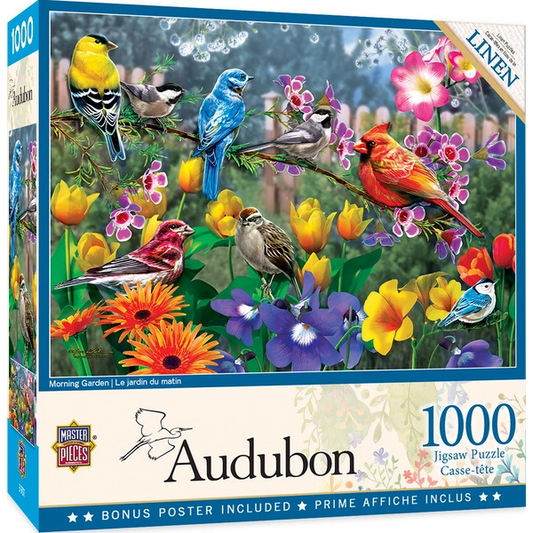 Audubon - Morning Garden - 1000 Piece Puzzle