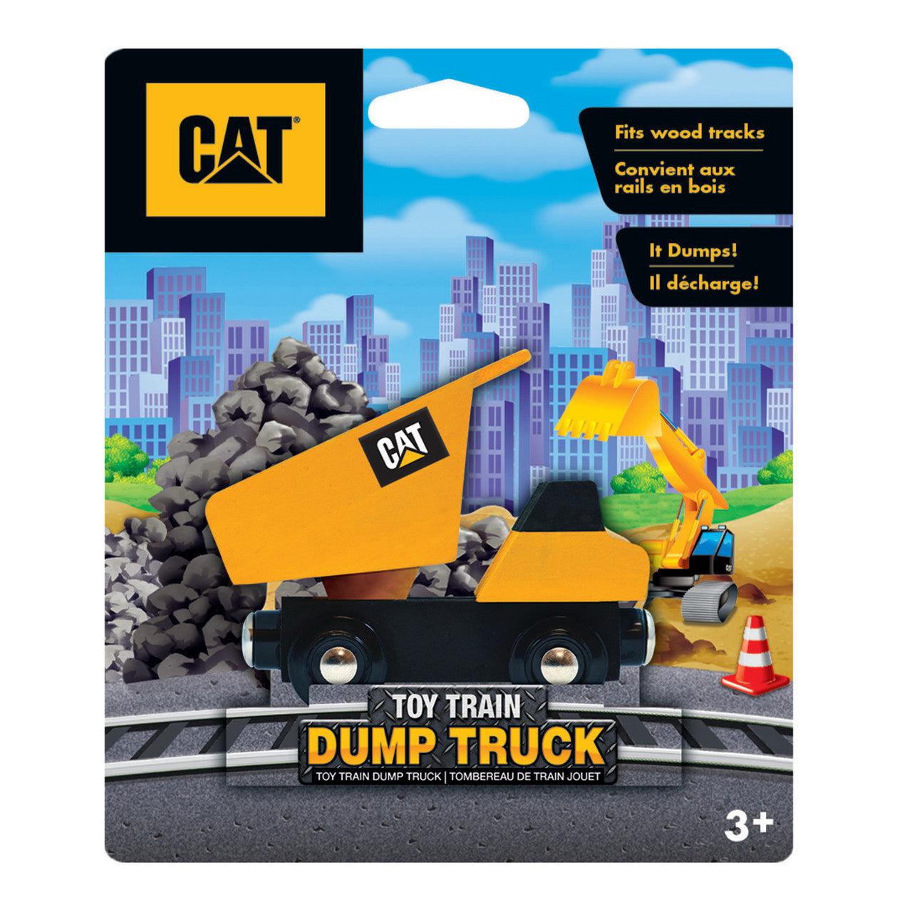 Caterpillar - Dump Truck Wood Toy Train