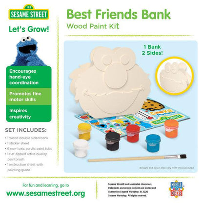 Classic Wood Paint Kit - Sesame Street Best Friends Bank