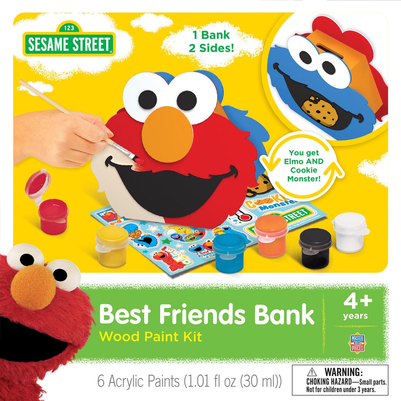 Classic Wood Paint Kit - Sesame Street Best Friends Bank