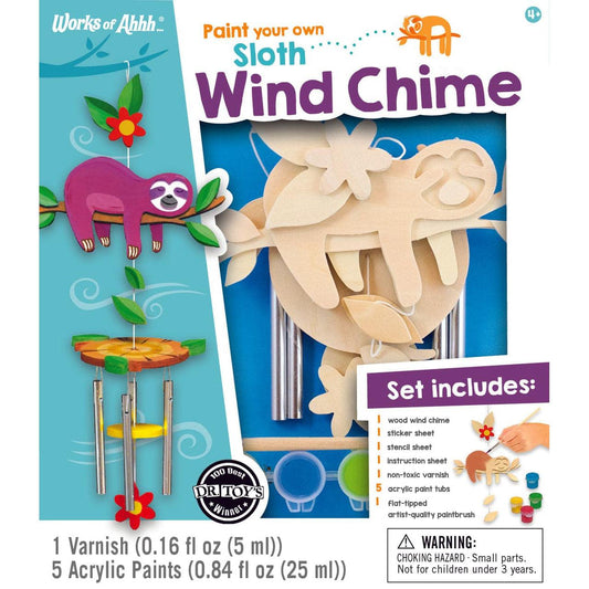 Classic Wood Paint Kit - Sloth Wind Chime