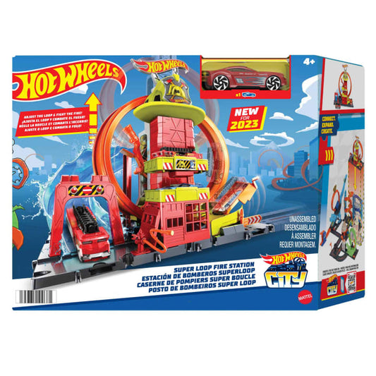 Hot Wheels City Super Loop Fire Station