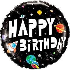 18" Astronaut Bday Foil Balloon