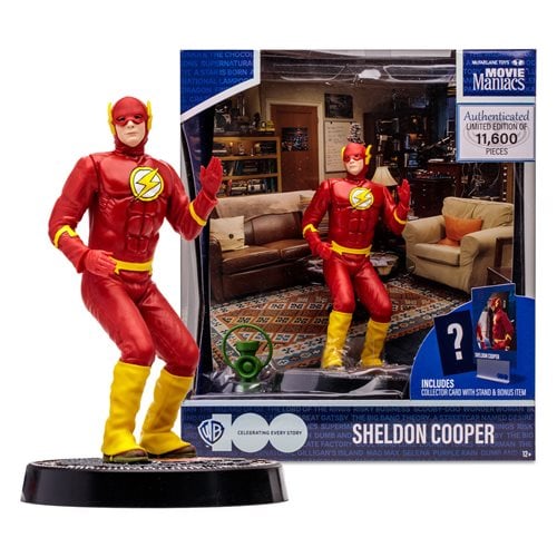 McFarlane Toys Movie Maniacs WB 100: The Big Bang Theory Sheldon Cooper Wave 5 Limited Edition 6-Inch Scale Posed Figure