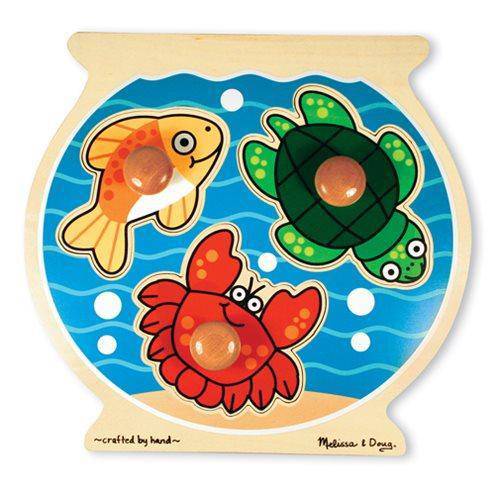 Melissa & Doug - Fish Bowl Jumbo Knob Puzzle