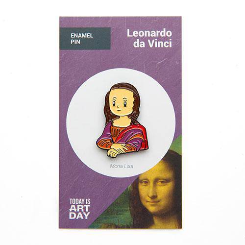 Mona Lisa Enamel Pin - Today is Art Day