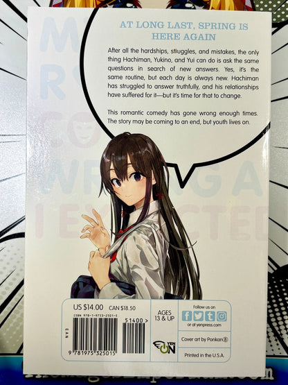 My Youth Romantic Comedy Is Wrong, As I Expected Vol 14 Light Novel