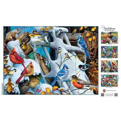 Audubon - Snow Birds 1000 Piece Jigsaw Puzzle
