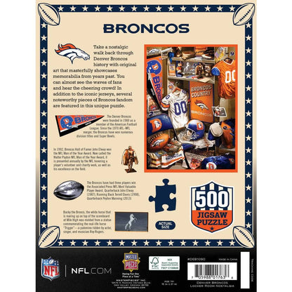 Denver Broncos - Locker Room 500 Piece Jigsaw Puzzle