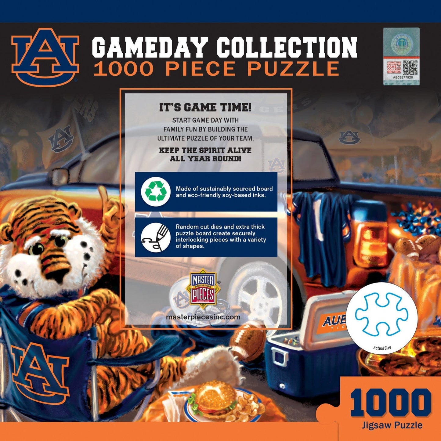Auburn Tigers - Gameday 1000 Piece Jigsaw Puzzle