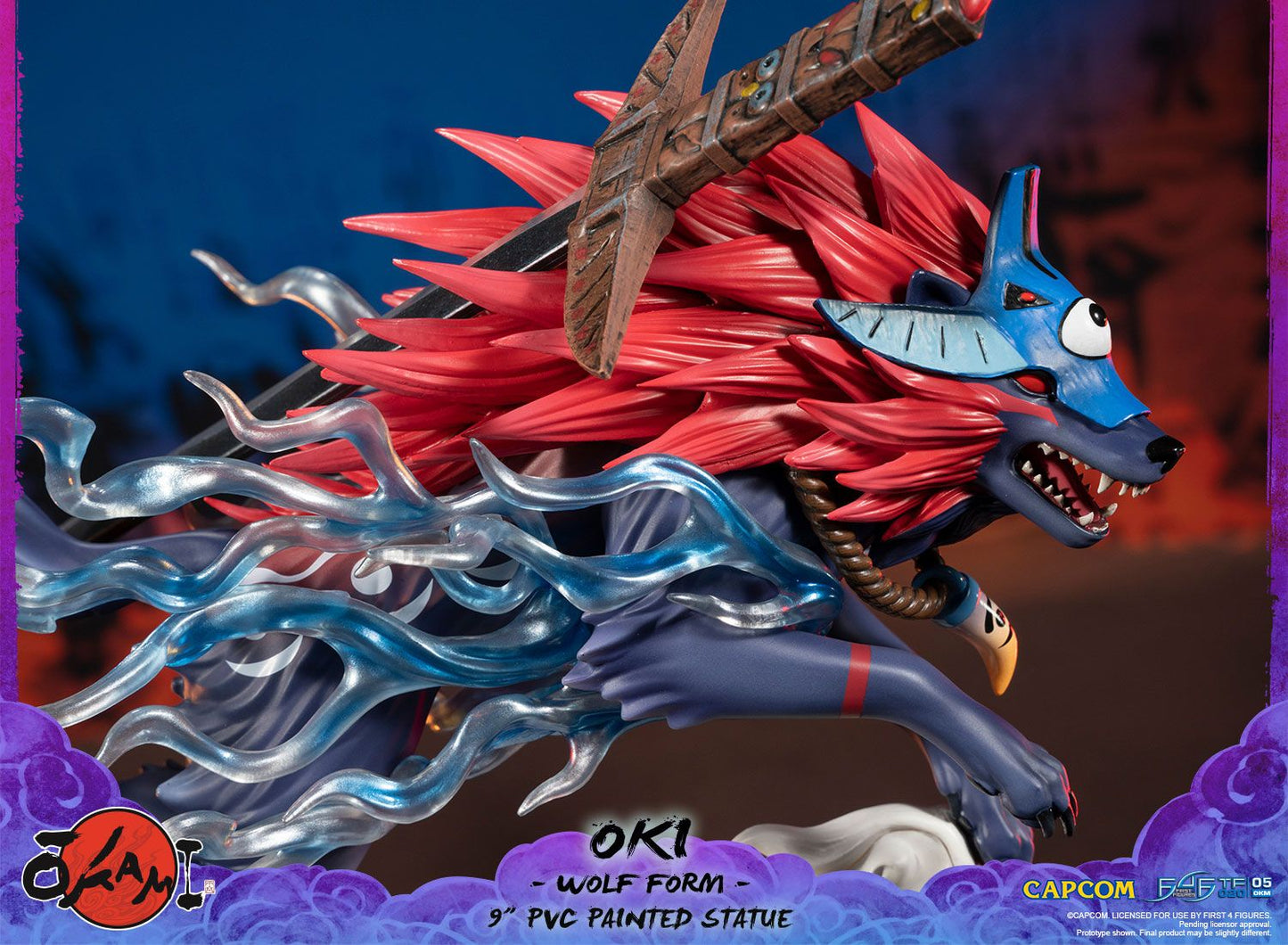Okami – Oki Wolf Form Figure | First 4 Figures | Capcom Gaming Collectible