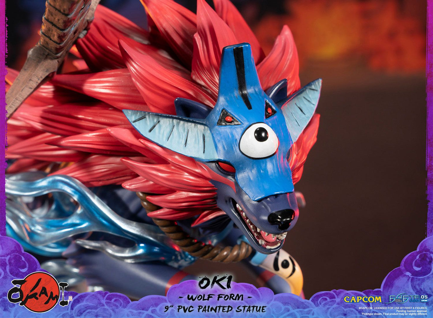 Okami – Oki Wolf Form Figure | First 4 Figures | Capcom Gaming Collectible