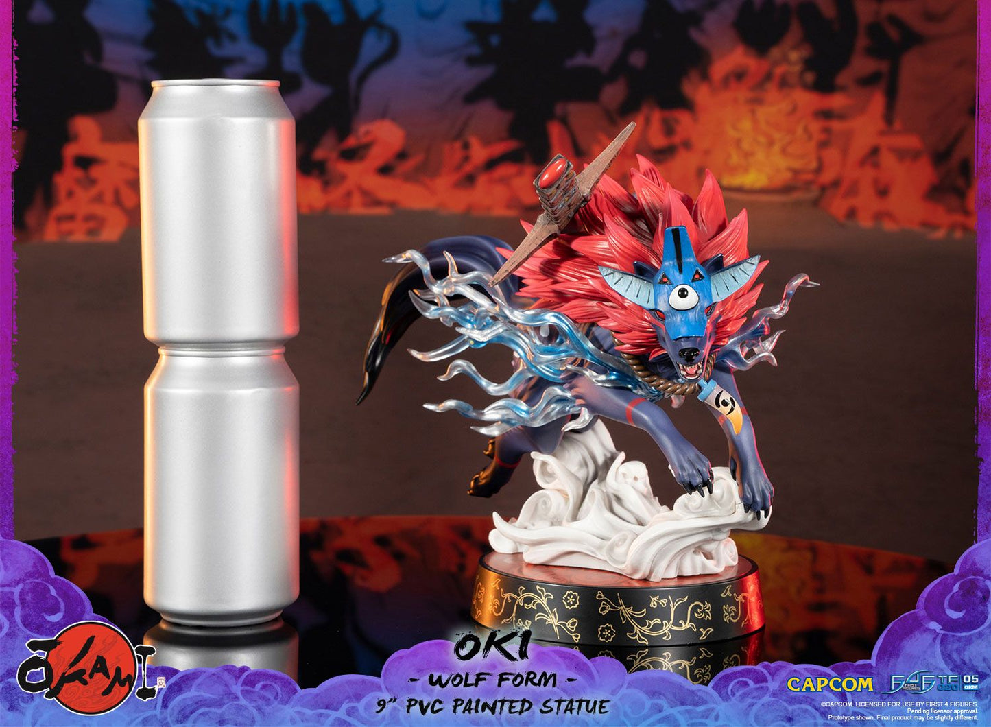 Okami – Oki Wolf Form Figure | First 4 Figures | Capcom Gaming Collectible