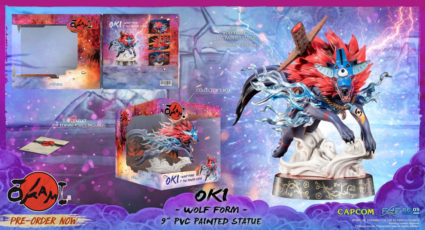 Okami – Oki Wolf Form Figure | First 4 Figures | Capcom Gaming Collectible