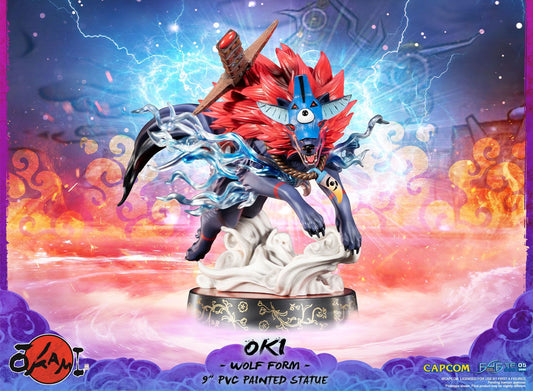 Okami – Oki Wolf Form Figure | First 4 Figures | Capcom Gaming Collectible