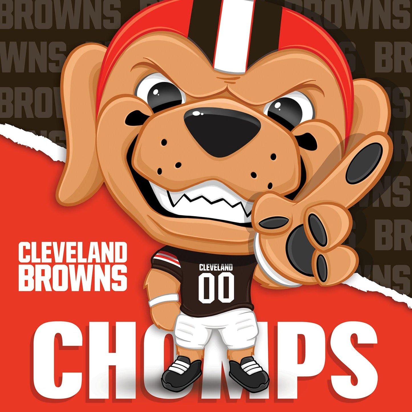 Cleveland Browns - NFL Mascot 100 Piece Jigsaw Puzzle