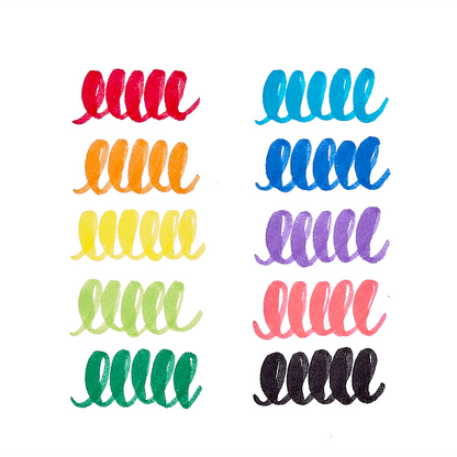 Big Bright Brush Markers Set of 10