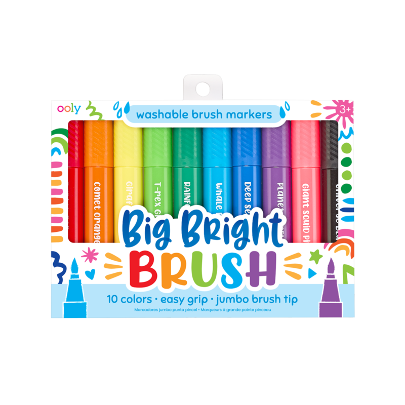 Big Bright Brush Markers Set of 10