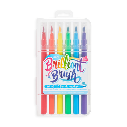 Brilliant Brush Markers - Set of 12