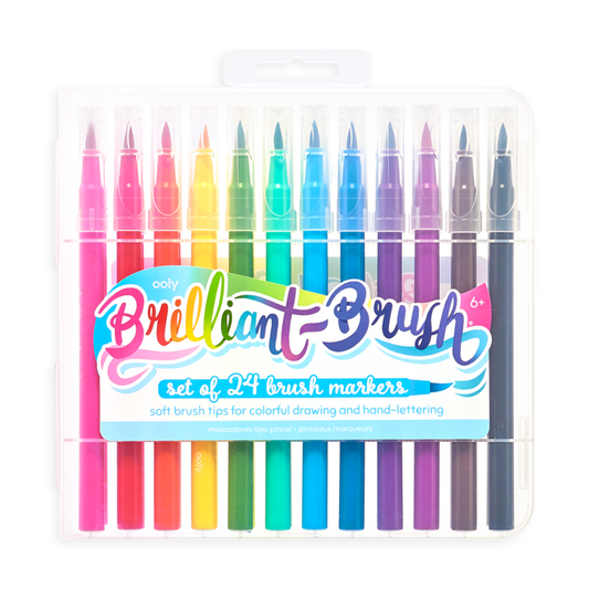 Brilliant Brush Markers - Set of 24