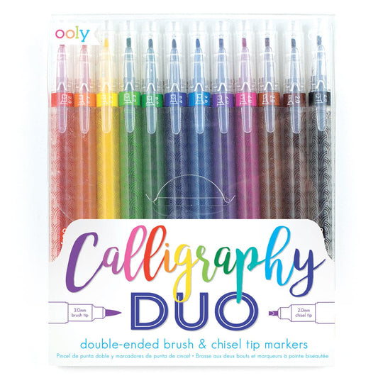 Calligraphy Duo Double Ended Markers - Set of 12