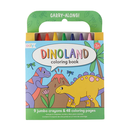 Carry Along Crayon & Coloring Book Kit - Dinoland