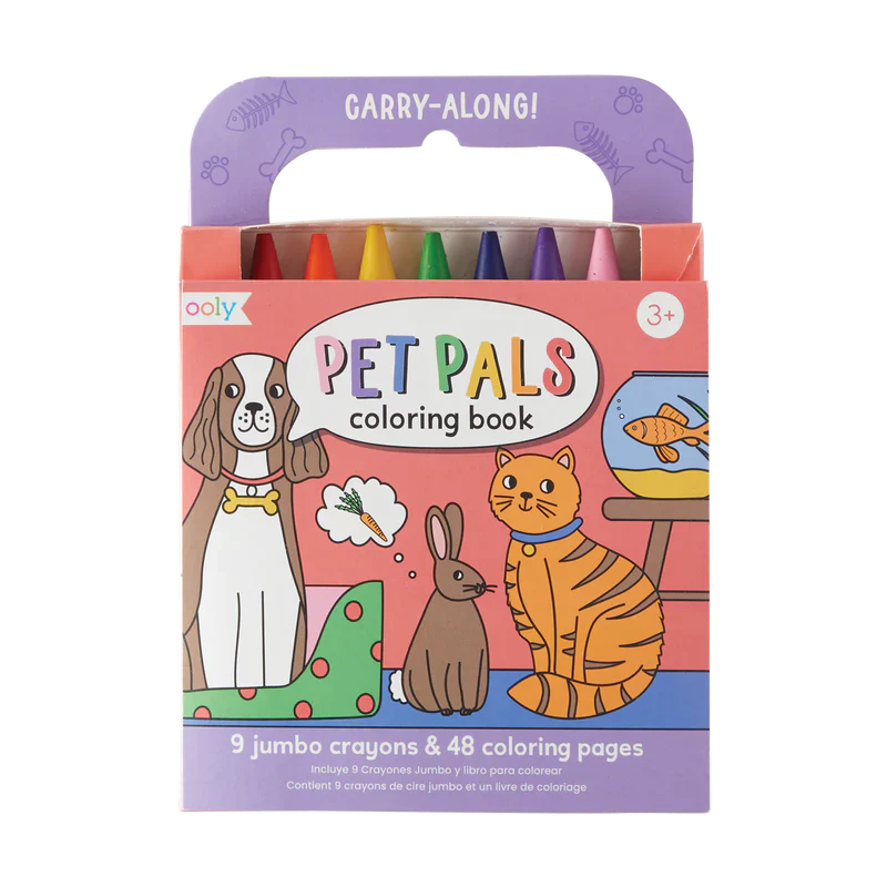 Carry Along Crayon & Coloring Book Kit-Pet Pals