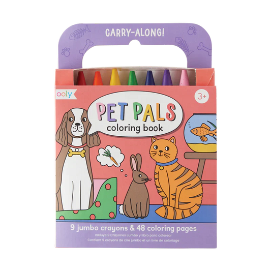 Carry Along Crayon & Coloring Book Kit-Pet Pals