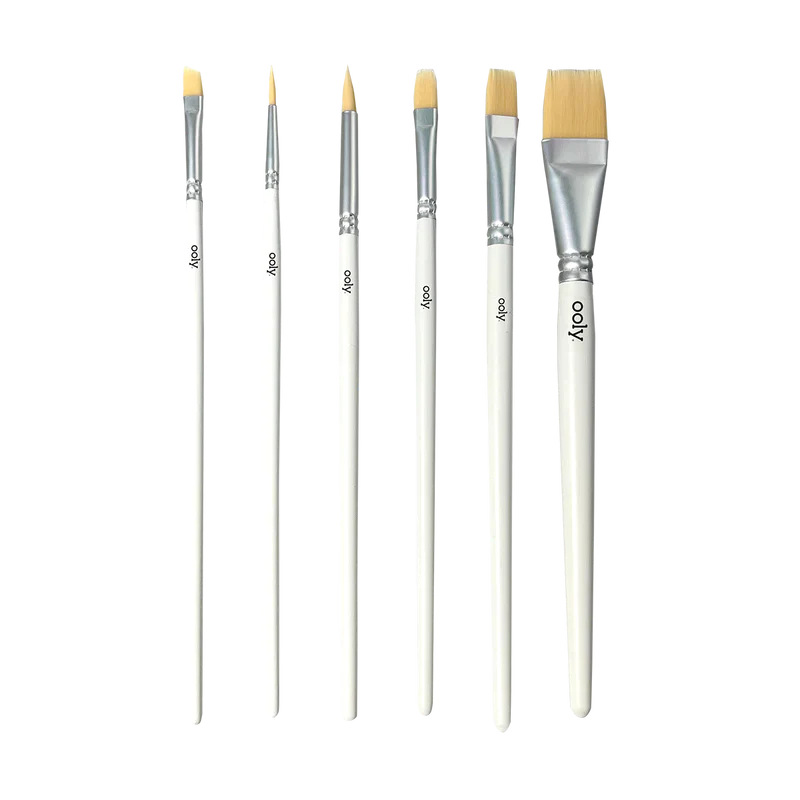 Chroma Blends Watercolor Paint Brushes - Set of 6