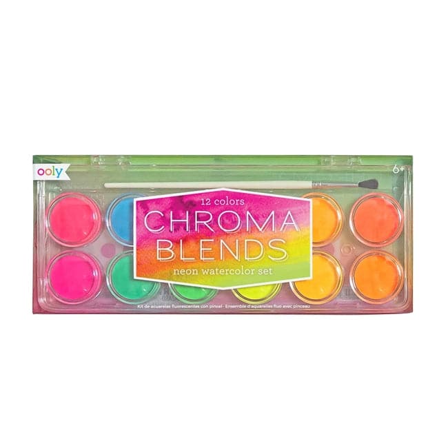 Chroma Blends Watercolor Paint Set - Neon