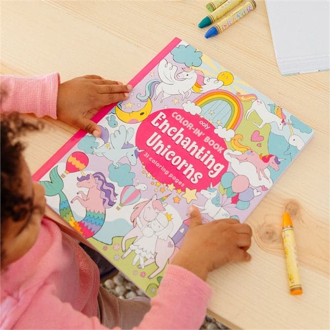 Color In Book - Enchanting Unicorns