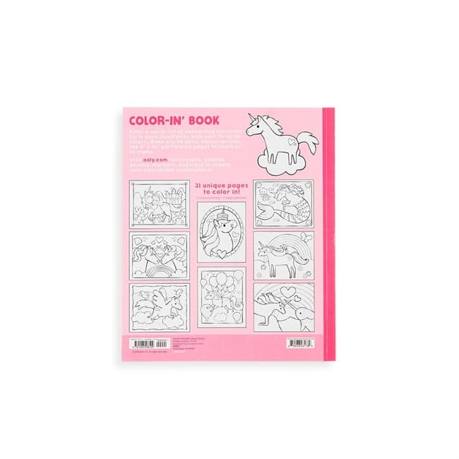 Color In Book - Enchanting Unicorns