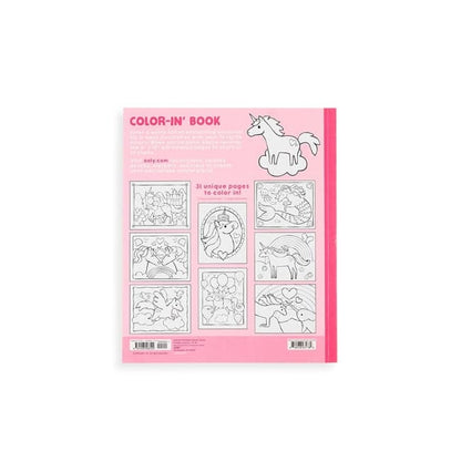 Color In Book - Enchanting Unicorns