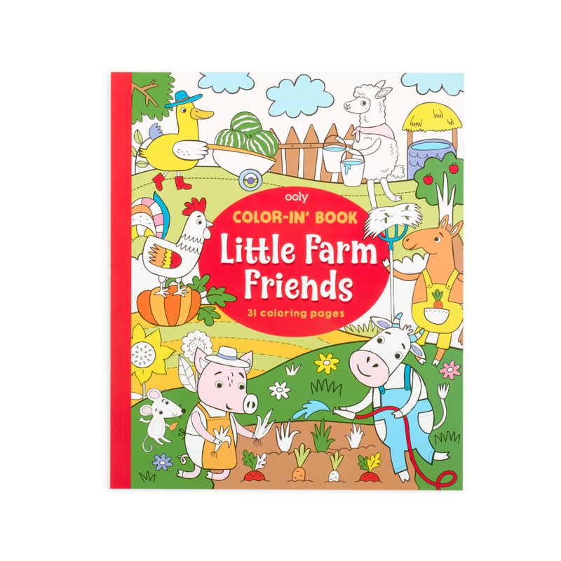 Color In Book - Little Farm Friends