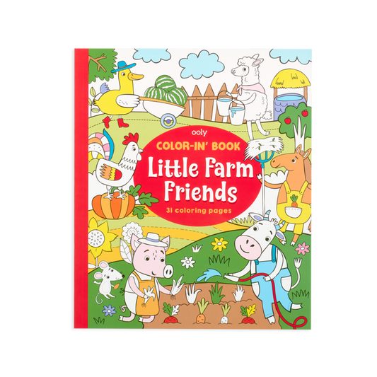 Color In Book - Little Farm Friends