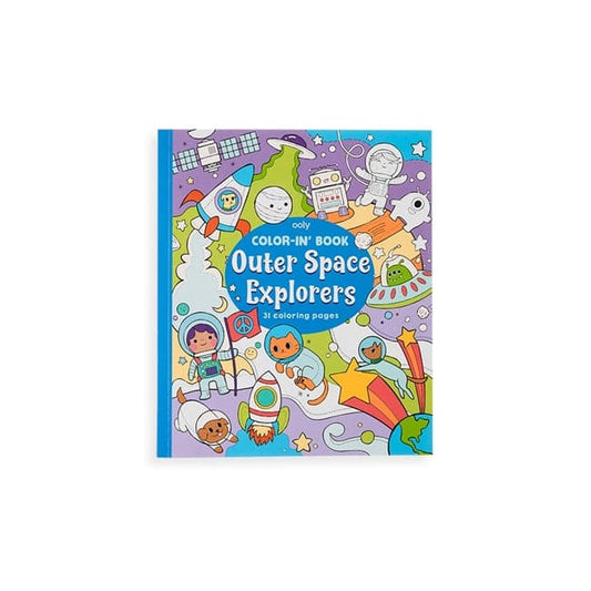 Color In Book - Outer Space Explorers