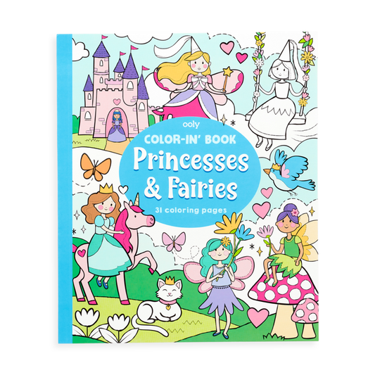 Color In Book - Princess & Fairies