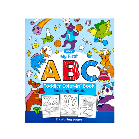 Color In Book - Toddler ABC-Amazing Animals