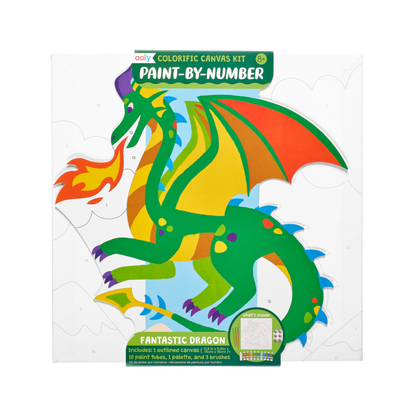 Colorific Canvas Paint By Number Kit - Fantastic Dragon