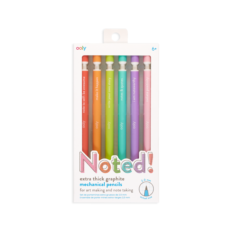 Noted! Graphite Mechanical Pencils - Set Of Six