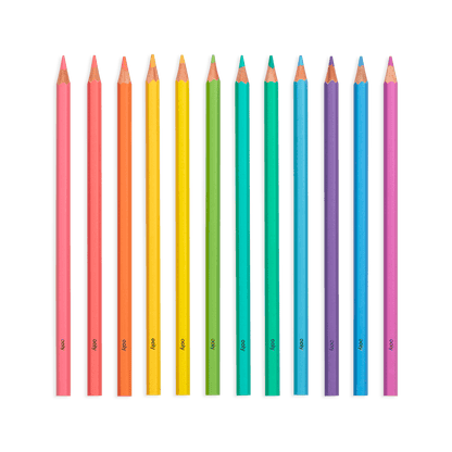 Pastel Hues Colored Pencils - Set of 12