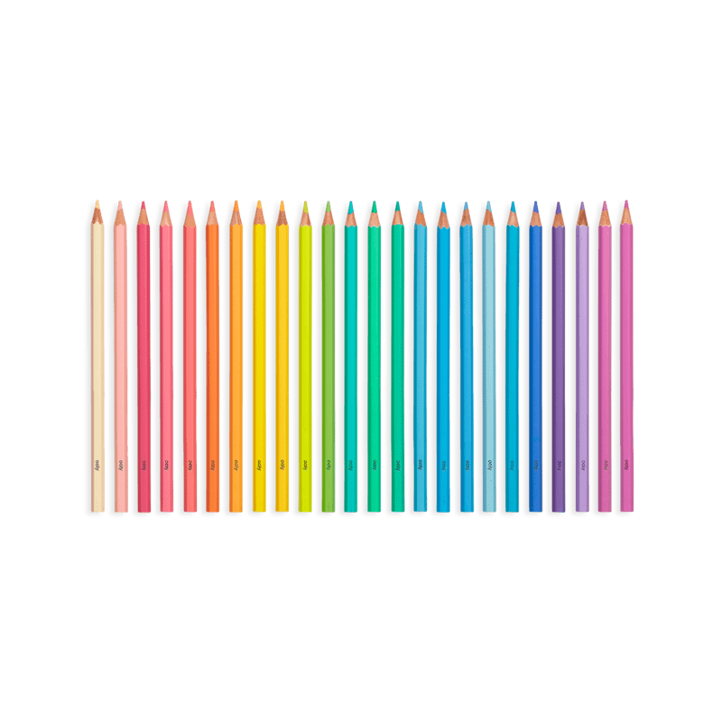 Pastel Hues Colored Pencils - Set of 24