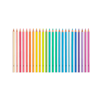 Pastel Hues Colored Pencils - Set of 24