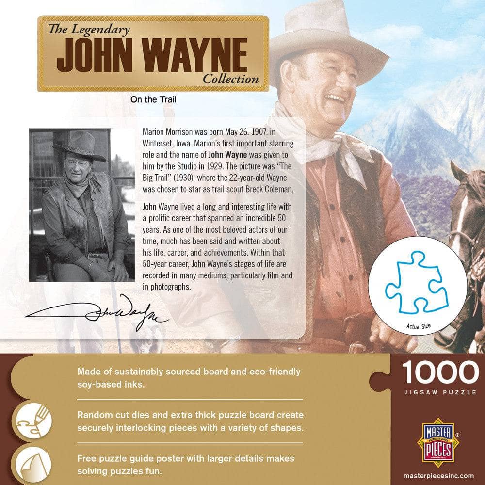 John Wayne Collection - On the Trail 1000 Piece Jigsaw Puzzle